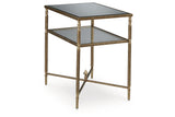 Cloverty Aged Gold Finish Coffee Table and 2 End Tables from Ashley - Luna Furniture