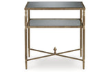 Cloverty Aged Gold Finish Coffee Table and 2 End Tables from Ashley - Luna Furniture