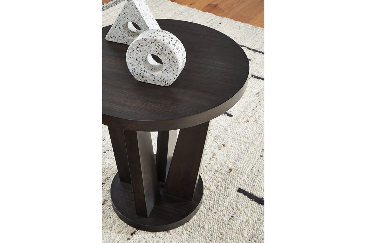 Chasinfield Dark Brown Coffee Table and 2 End Tables from Ashley - Luna Furniture