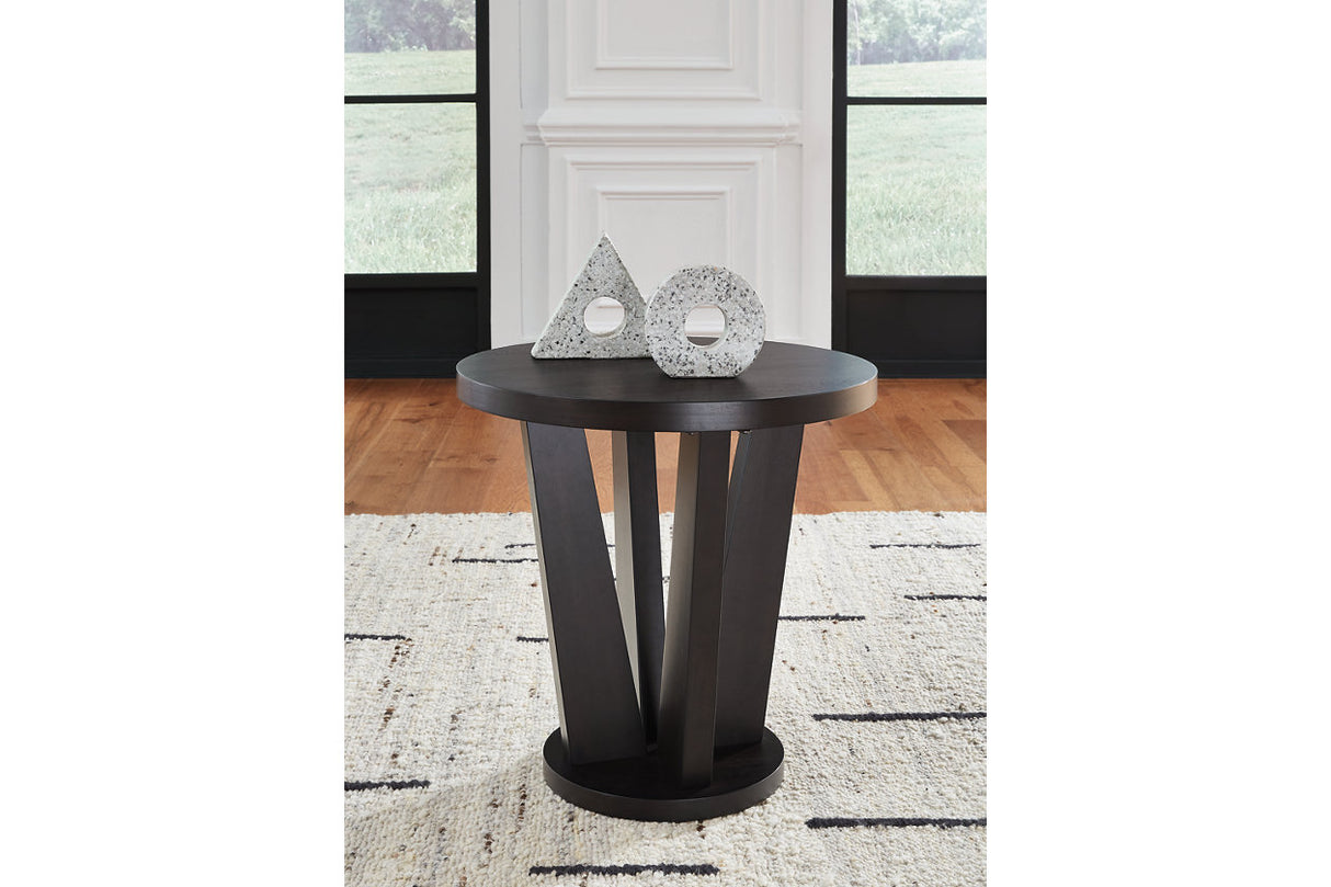 Chasinfield Dark Brown Coffee Table and 2 End Tables from Ashley - Luna Furniture