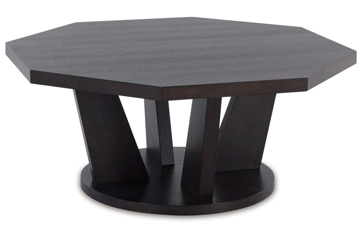 Chasinfield Dark Brown Coffee Table and 2 End Tables from Ashley - Luna Furniture