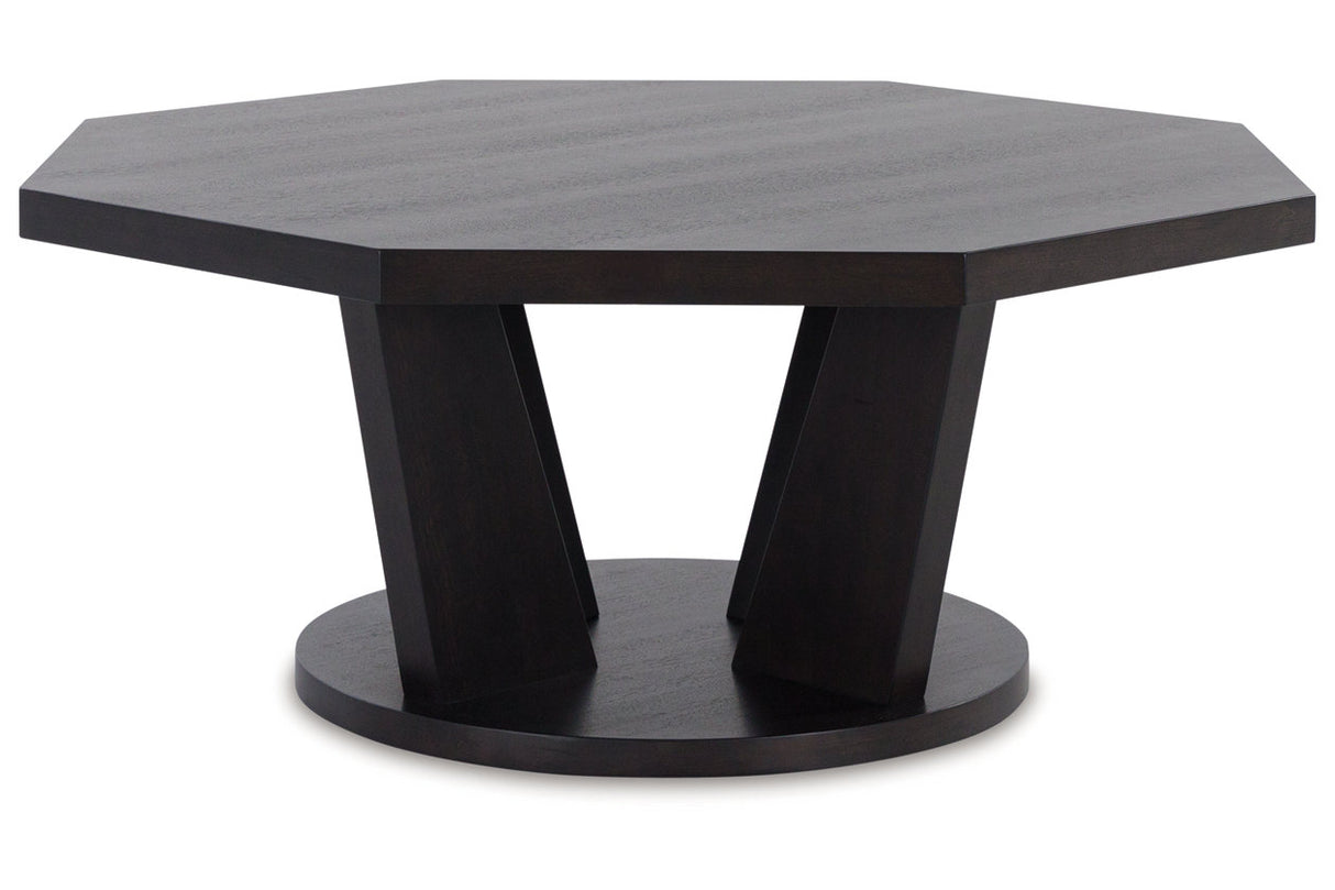 Chasinfield Dark Brown Coffee Table and 2 End Tables from Ashley - Luna Furniture