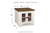 Wystfield White/Brown Coffee Table and 2 End Tables from Ashley - Luna Furniture