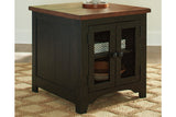 Valebeck Black/Brown Coffee Table and 2 End Tables -  Ashley - Luna Furniture