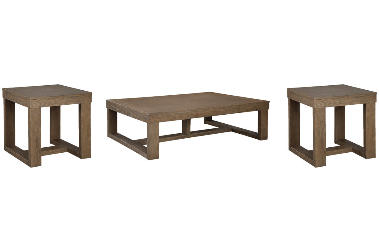 Cariton Gray Coffee Table and 2 End Tables from Ashley - Luna Furniture