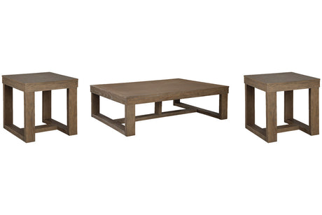 Cariton Gray Coffee Table and 2 End Tables from Ashley - Luna Furniture