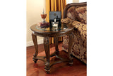 Norcastle Dark Brown Coffee Table and 2 End Tables from Ashley - Luna Furniture