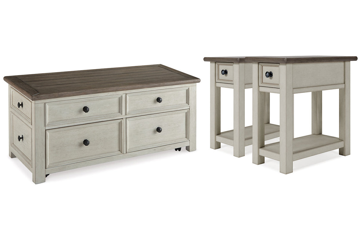 Bolanburg Two-tone Coffee Table and 2 End Tables from Ashley - Luna Furniture