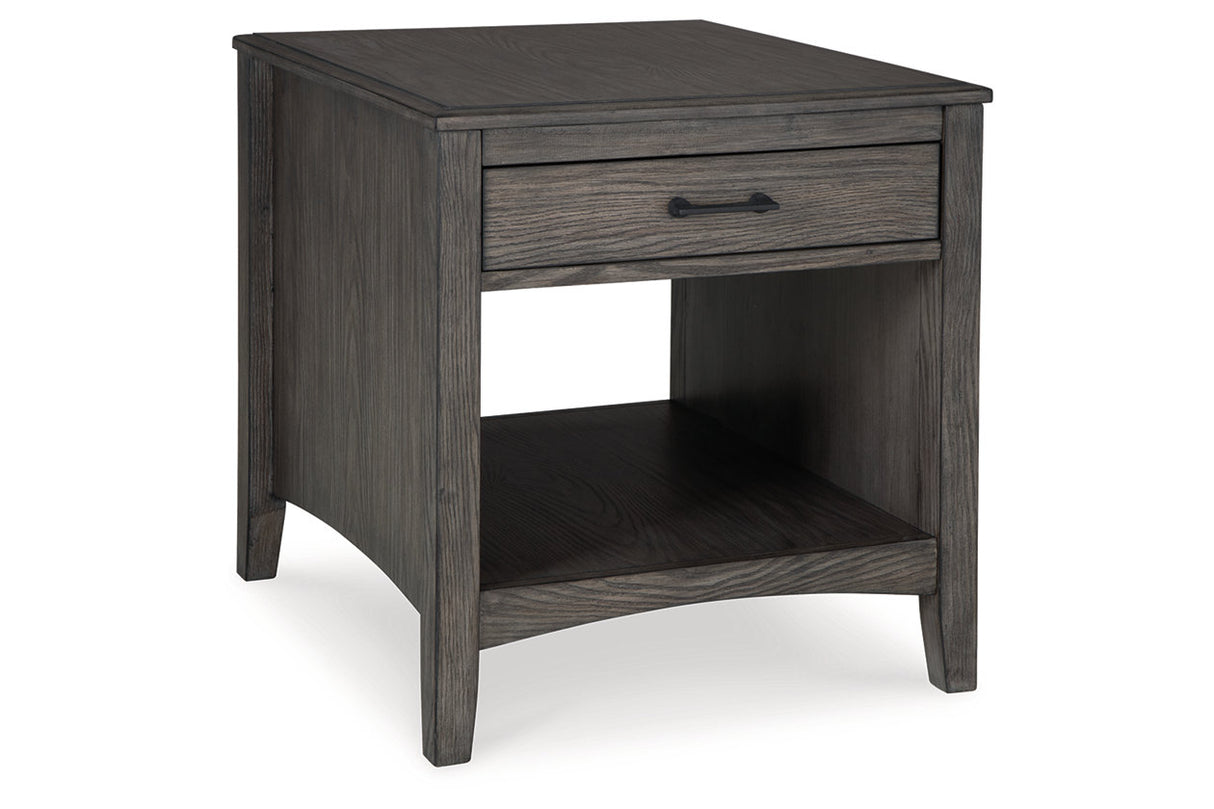 Montillan Grayish Brown Lift-top Coffee Table and 2 End Tables -  Ashley - Luna Furniture