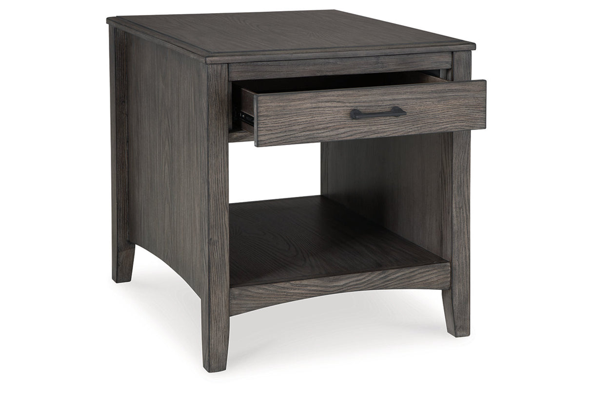 Montillan Grayish Brown Lift-top Coffee Table and 2 End Tables -  Ashley - Luna Furniture