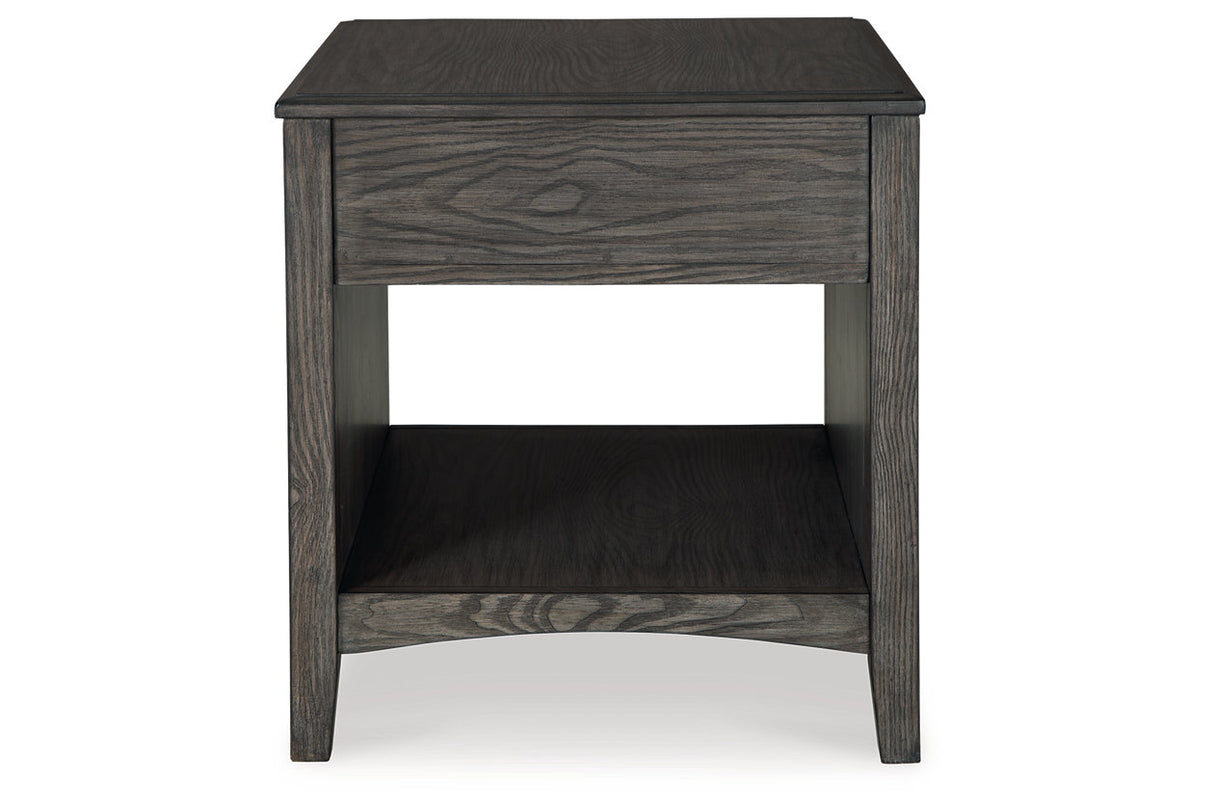 Montillan Grayish Brown Lift-top Coffee Table and 2 End Tables -  Ashley - Luna Furniture