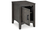 Montillan Grayish Brown Lift-top Coffee Table and 2 Chairside End Tables -  Ashley - Luna Furniture