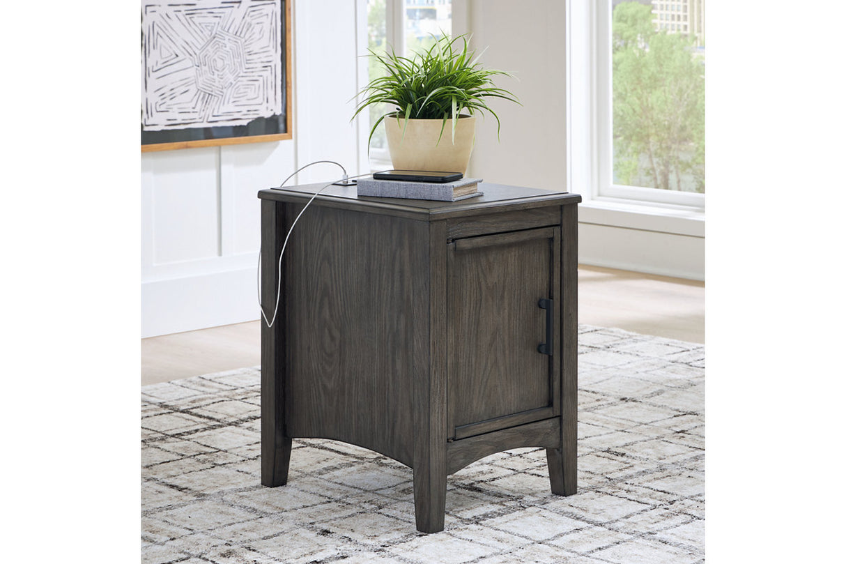 Montillan Grayish Brown Lift-top Coffee Table and 2 Chairside End Tables -  Ashley - Luna Furniture