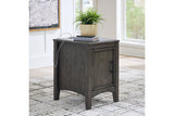 Montillan Grayish Brown Lift-top Coffee Table and 2 Chairside End Tables -  Ashley - Luna Furniture