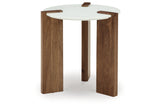 Isanti White/Brown Coffee Table and 2 End Tables -  Ashley - Luna Furniture