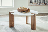 Isanti White/Brown Coffee Table and 2 End Tables -  Ashley - Luna Furniture