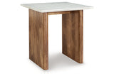 Isanti Light Brown/White Coffee Table and 2 End Tables -  Ashley - Luna Furniture