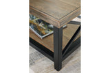 Bristenfort Brown/Black Coffee Table and 2 End Tables -  Ashley - Luna Furniture