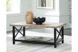 Bristenfort Brown/Black Coffee Table and 2 End Tables -  Ashley - Luna Furniture