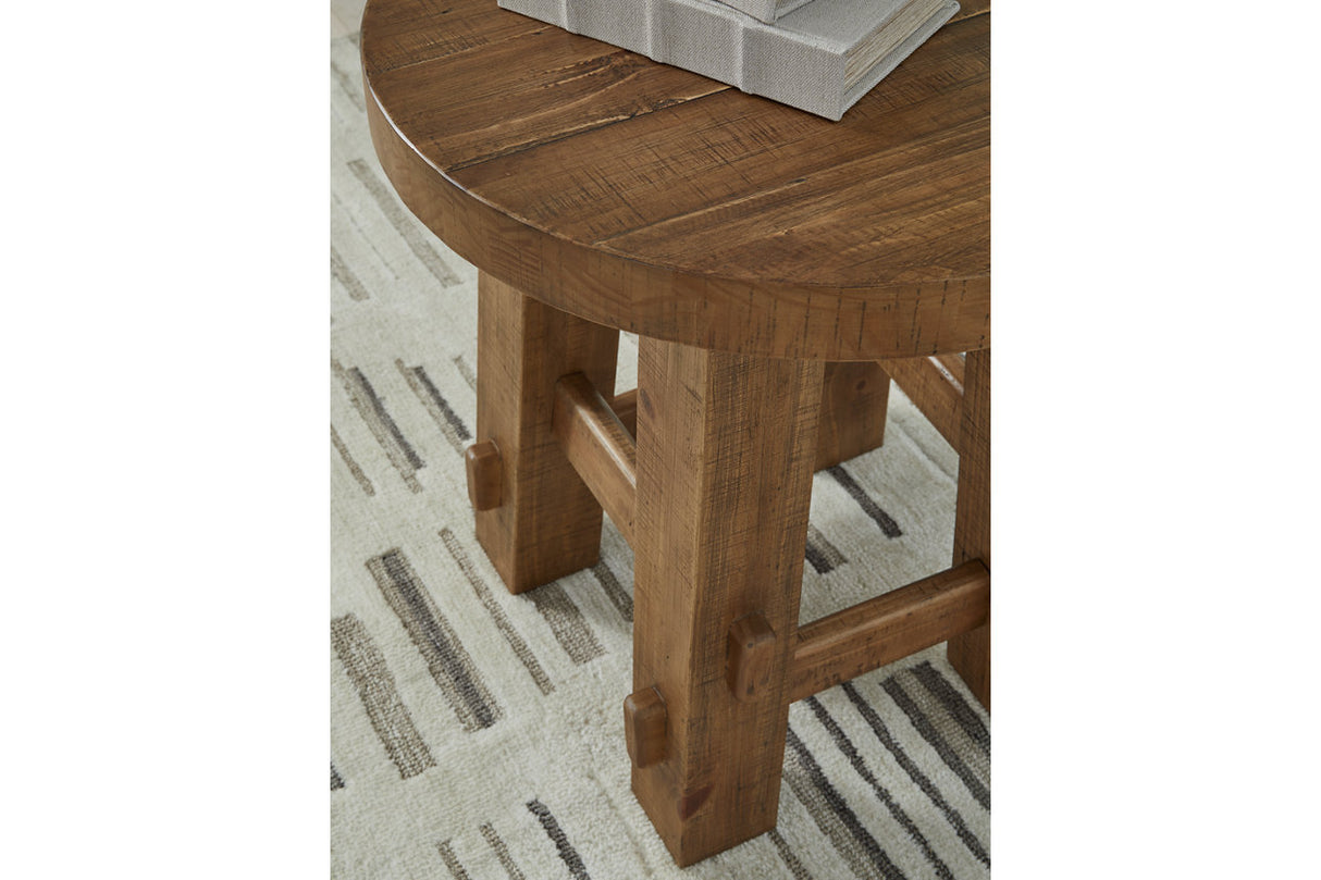 Mackifeld Warm Brown Coffee Table and 2 End Tables from Ashley - Luna Furniture