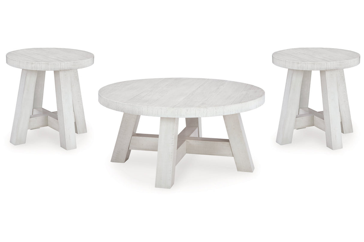 Jallison Off White Coffee Table and 2 End Tables from Ashley - Luna Furniture