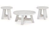 Jallison Off White Coffee Table and 2 End Tables from Ashley - Luna Furniture