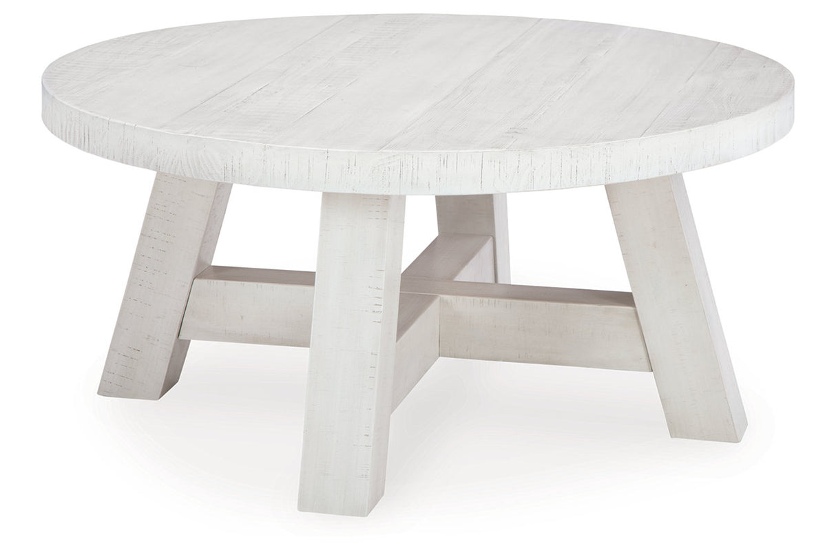 Jallison Off White Coffee Table and 2 End Tables from Ashley - Luna Furniture