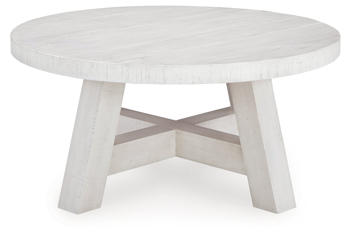 Jallison Off White Coffee Table and 2 End Tables from Ashley - Luna Furniture