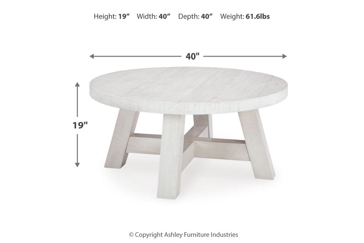 Jallison Off White Coffee Table and 2 End Tables from Ashley - Luna Furniture