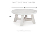 Jallison Off White Coffee Table and 2 End Tables from Ashley - Luna Furniture