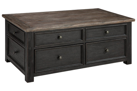 Tyler Creek Grayish Brown/Black Coffee Table and 2 End Tables -  Ashley - Luna Furniture