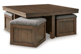 Boardernest Brown Coffee Table and 2 End Tables from Ashley - Luna Furniture