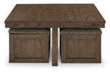 Boardernest Brown Coffee Table and 2 End Tables from Ashley - Luna Furniture