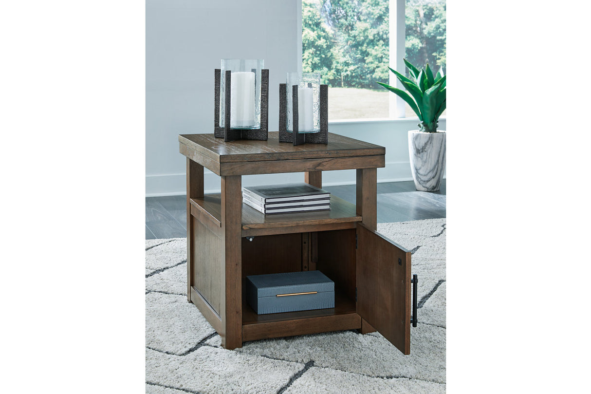 Boardernest Brown Coffee Table and 2 End Tables from Ashley - Luna Furniture