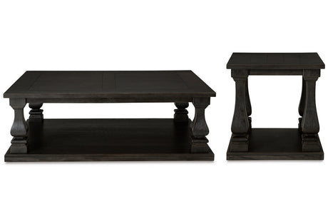 Wellturn Black Coffee Table and 1 End Table -  Ashley - Luna Furniture