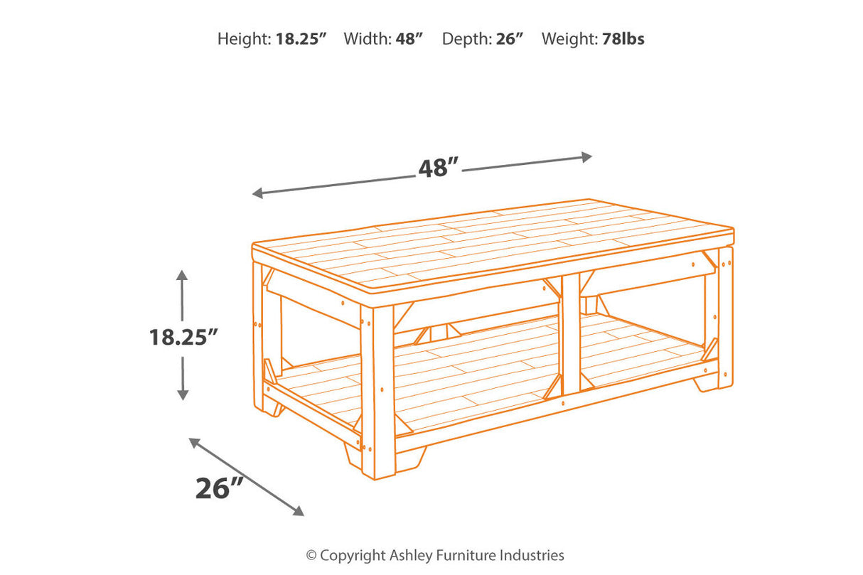 Fregine Whitewash Coffee Table and 2 End Tables from Ashley - Luna Furniture