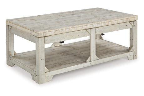 Fregine Whitewash Coffee Table and 2 End Tables from Ashley - Luna Furniture