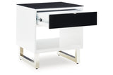 Gardoni White/Black Coffee Table and 2 End Tables from Ashley - Luna Furniture