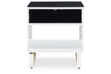 Gardoni White/Black Coffee Table and 2 End Tables from Ashley - Luna Furniture