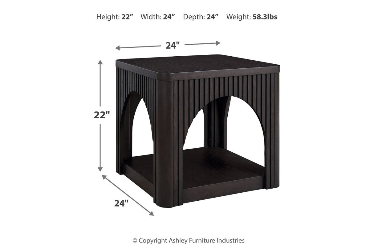 Yellink Black Coffee Table and 2 End Tables from Ashley - Luna Furniture