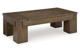 Rosswain Warm Brown Lift-top Coffee Table and 2 End Tables -  Ashley - Luna Furniture