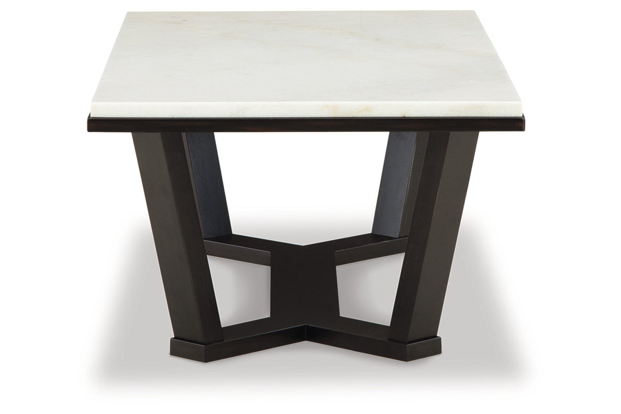 Fostead White/Espresso Coffee Table and 2 Ends from Ashley - Luna Furniture