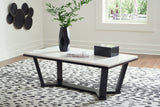 Fostead White/Espresso Coffee Table and 2 Ends from Ashley - Luna Furniture