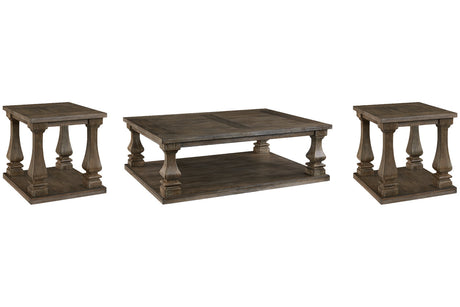 Johnelle Gray Coffee Table and 2 End Tables from Ashley - Luna Furniture