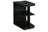 Winbardi Black Coffee Table and 2 Chairside End Tables from Ashley - Luna Furniture