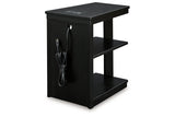 Winbardi Black Coffee Table and 2 Chairside End Tables from Ashley - Luna Furniture