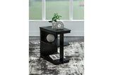 Winbardi Black Coffee Table and 2 Chairside End Tables from Ashley - Luna Furniture