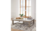 Loyaska Brown/Ivory Coffee Table and 2 End Tables -  Ashley - Luna Furniture