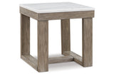 Loyaska Brown/Ivory Coffee Table and 2 End Tables -  Ashley - Luna Furniture