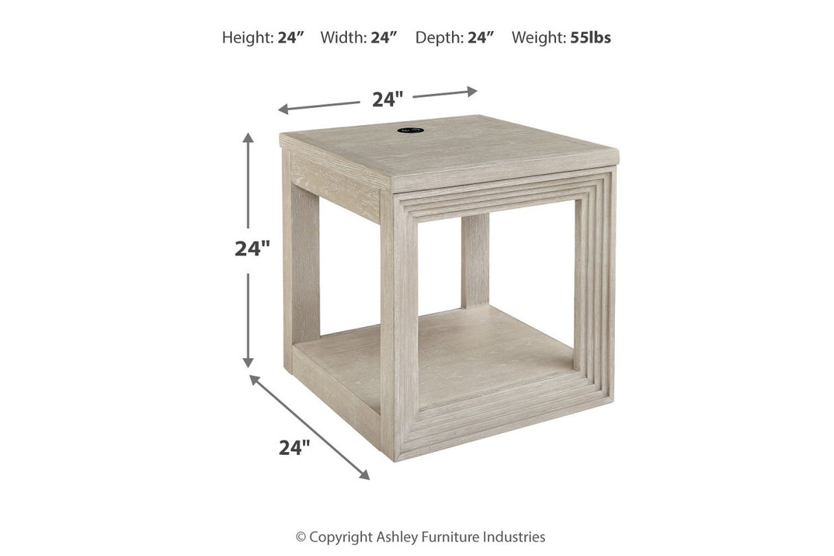 Marxhart Bisque Lift-top Coffee Table and 2 End Tables from Ashley - Luna Furniture